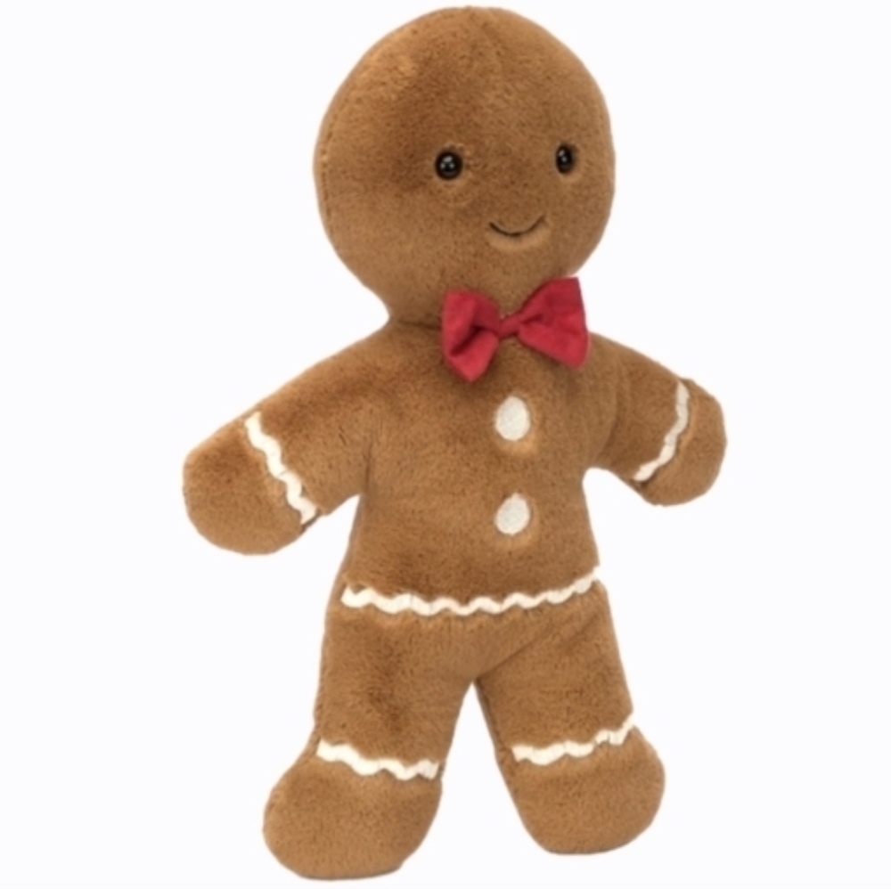 Jezllycat JOLLY GINGERBREAD FRED Soft & Plsh 7x2" NWT Authentic